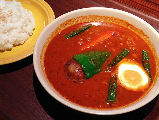 べいらっきょ　なっとうオクラ　スープカレー