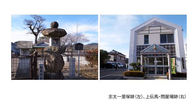 志太一里塚跡、上伝馬、問屋場跡